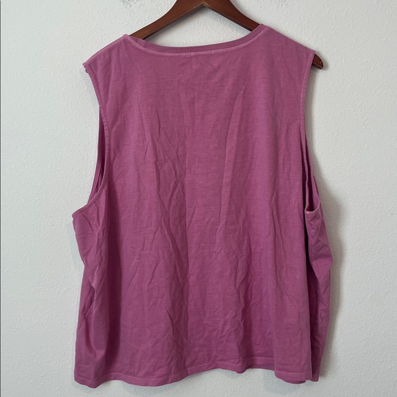 DISNEY Stitch 626 Pink Embroidered Tank Top - Picture 4 of 4